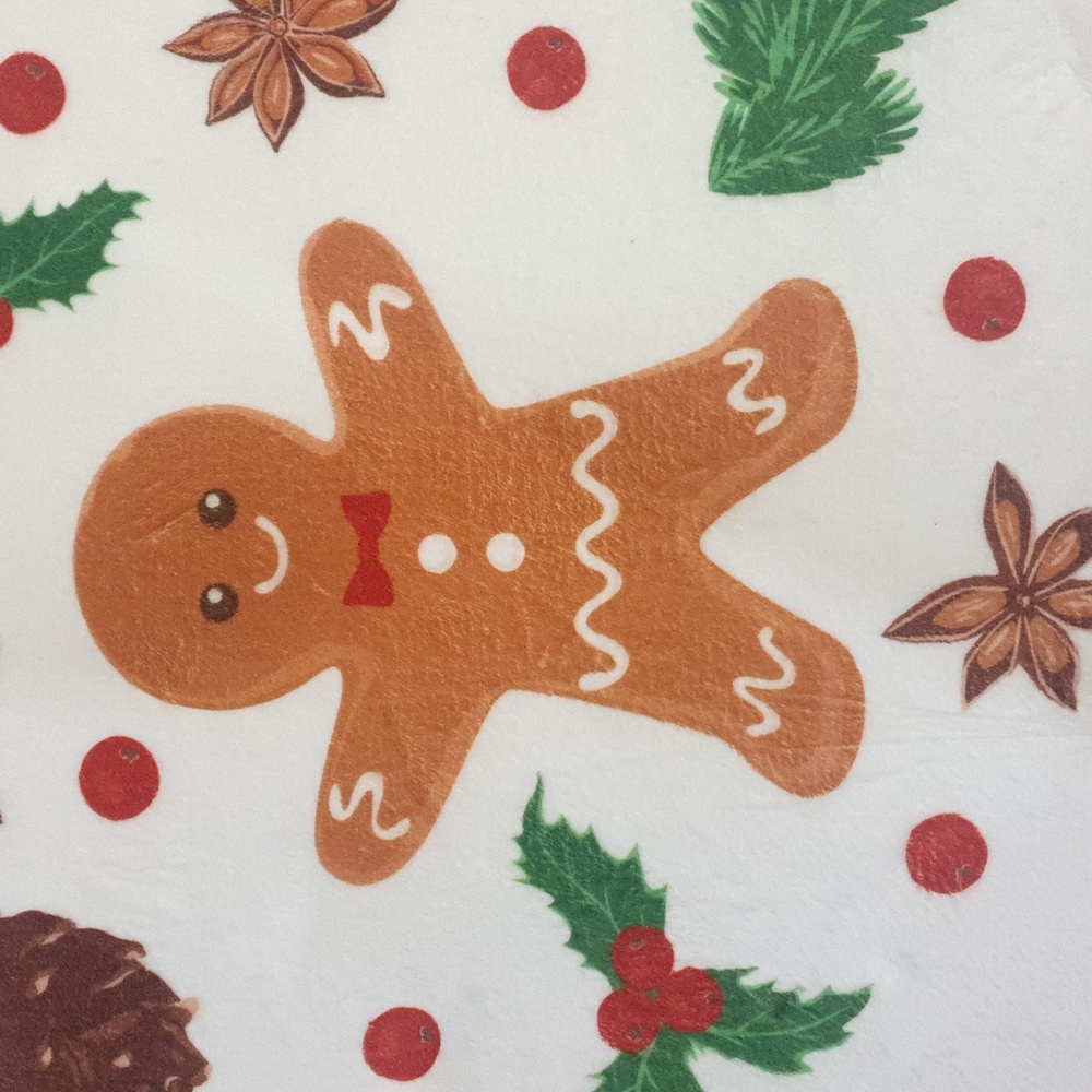 Festive Gingerbread Holiday Mat Set - Picture 2 of 2